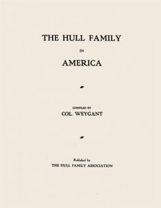 Hull Family in America Title Page image
